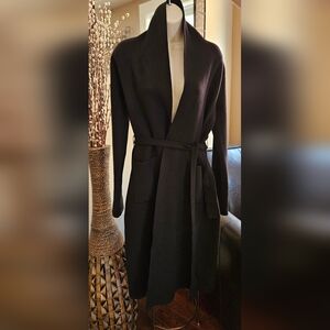 Nanette Lepore Elegant Black Wrap Knitwear